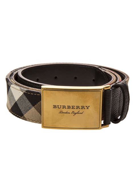 burberry plaque buckle belt